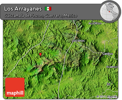 Satellite Map of Los Arrayanes