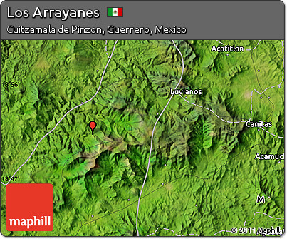 Satellite Map of Los Arrayanes