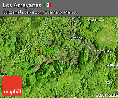 Satellite Map of Los Arrayanes