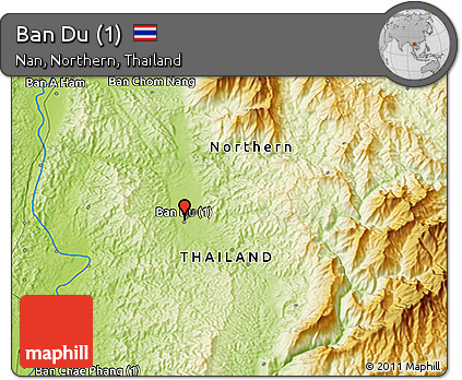 Physical 3D Map of Ban Du (1)