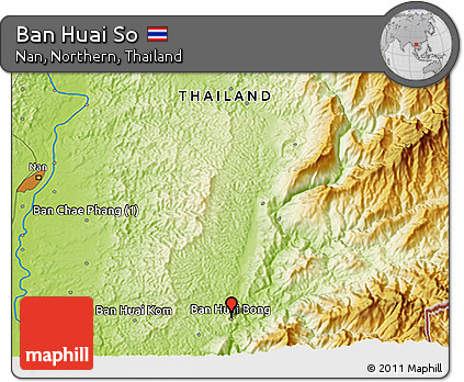 Physical 3D Map of Ban Huai So