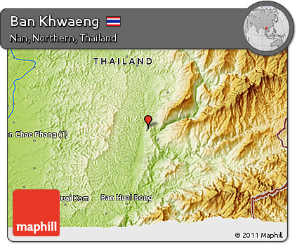 Physical 3D Map of Ban Khwaeng