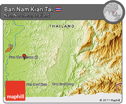 Physical 3D Map of Ban Nam Kian Tai