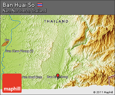 Physical 3D Map of Ban Huai So