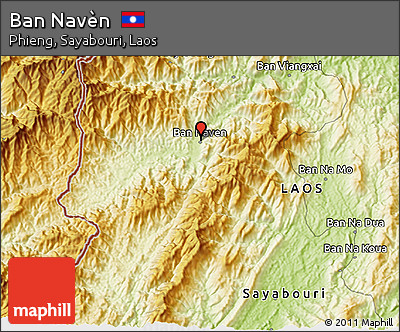 Physical 3D Map of Ban Navèn