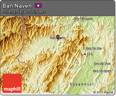 Physical 3D Map of Ban Navèn