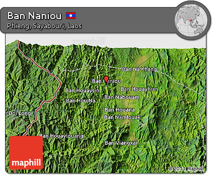 Satellite 3D Map of Ban Naniou