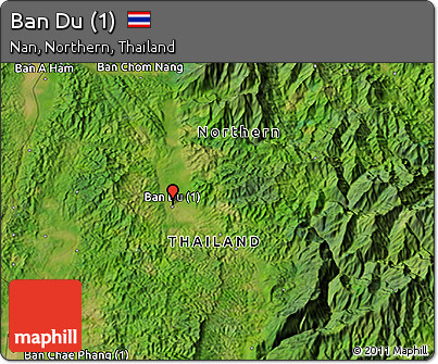 Satellite 3D Map of Ban Du (1)