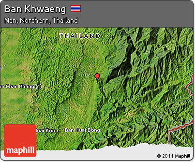 Satellite 3D Map of Ban Khwaeng