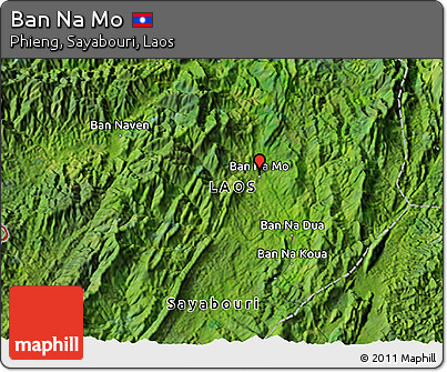 Satellite 3D Map of Ban Na Mo