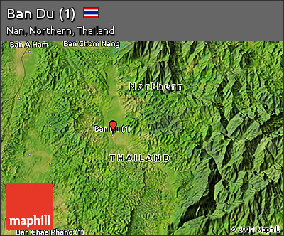 Satellite 3D Map of Ban Du (1)