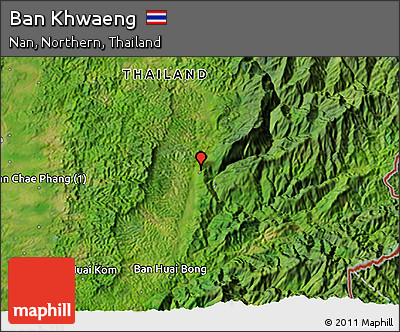 Satellite 3D Map of Ban Khwaeng