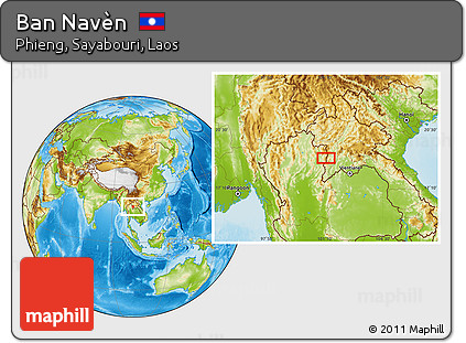 Physical Location Map of Ban Navèn