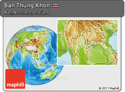 Physical Location Map of Ban Thung Khon