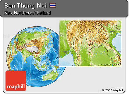 Physical Location Map of Ban Thung Noi