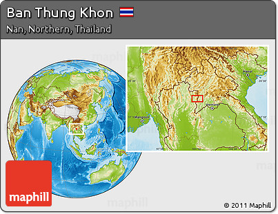 Physical Location Map of Ban Thung Khon