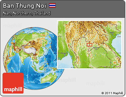 Physical Location Map of Ban Thung Noi