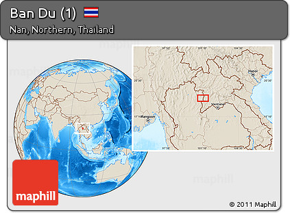 Shaded Relief Location Map of Ban Du (1)