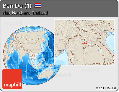Shaded Relief Location Map of Ban Du (1)