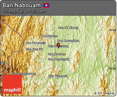 Physical Map of Ban Nabouam