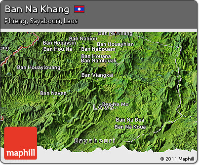 Satellite Panoramic Map of Ban Na Khang