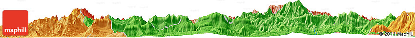 Political Horizon Map of the Area around 18° 51' 53" N, 102° 55' 30" E