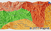 Political 3D Map of Ban Hatpan