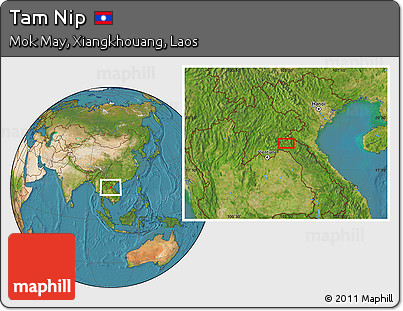 Satellite Location Map of Tam Nip