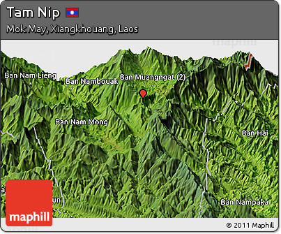 Satellite Panoramic Map of Tam Nip