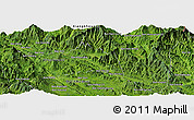 Satellite Panoramic Map of Ban Hatpan