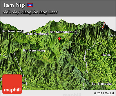 Satellite Panoramic Map of Tam Nip