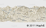 Shaded Relief Panoramic Map of the area around 18° 51' 53" N, 103° 46' 30" E