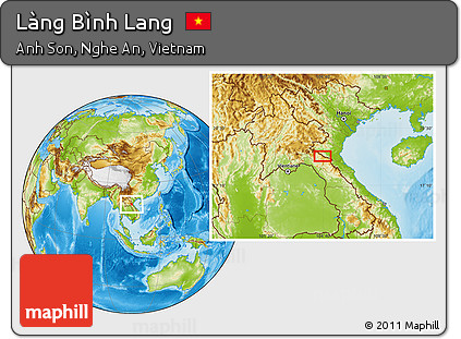 Physical Location Map of Làng Bình Lang