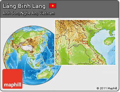 Physical Location Map of Làng Bình Lang