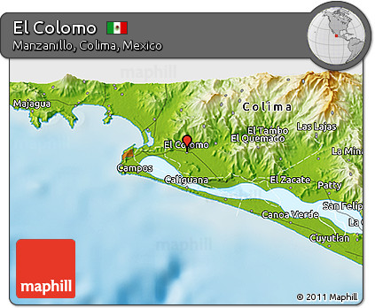 Physical 3D Map of El Colomo