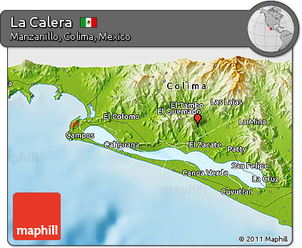 Physical 3D Map of La Calera