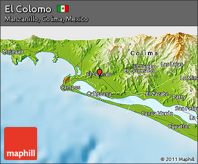 Physical 3D Map of El Colomo