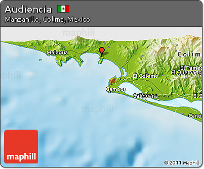 Physical 3D Map of Audiencia