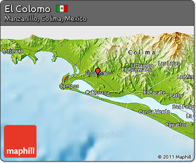 Physical 3D Map of El Colomo