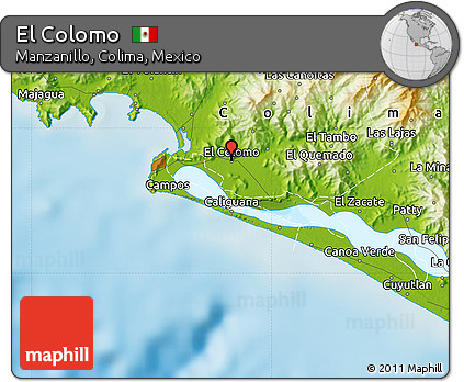 Physical Map of El Colomo