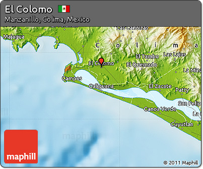Physical Map of El Colomo