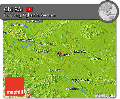 Physical 3D Map of Chi Bái