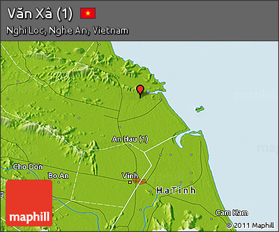 Physical 3D Map of Văn Xâ (1)
