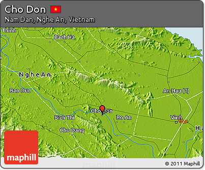 Physical 3D Map of Cho Don
