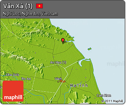 Physical 3D Map of Văn Xâ (1)