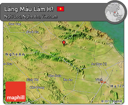 Satellite 3D Map of Làng Mâu Lâm Hạ