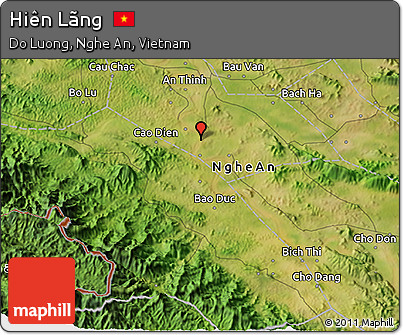 Satellite 3D Map of Hiên Lãng