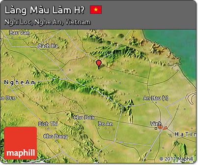Satellite 3D Map of Làng Mâu Lâm Hạ