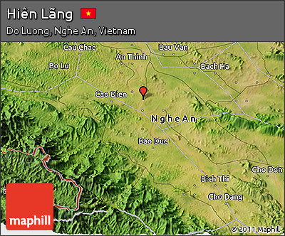 Satellite 3D Map of Hiên Lãng