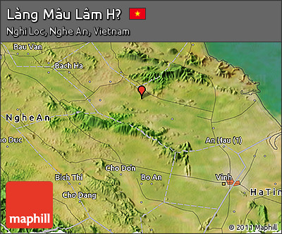 Satellite 3D Map of Làng Mâu Lâm Hạ